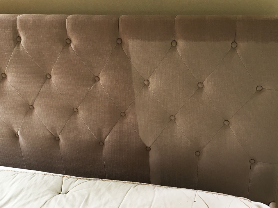 Headboard Cleaning Before & After